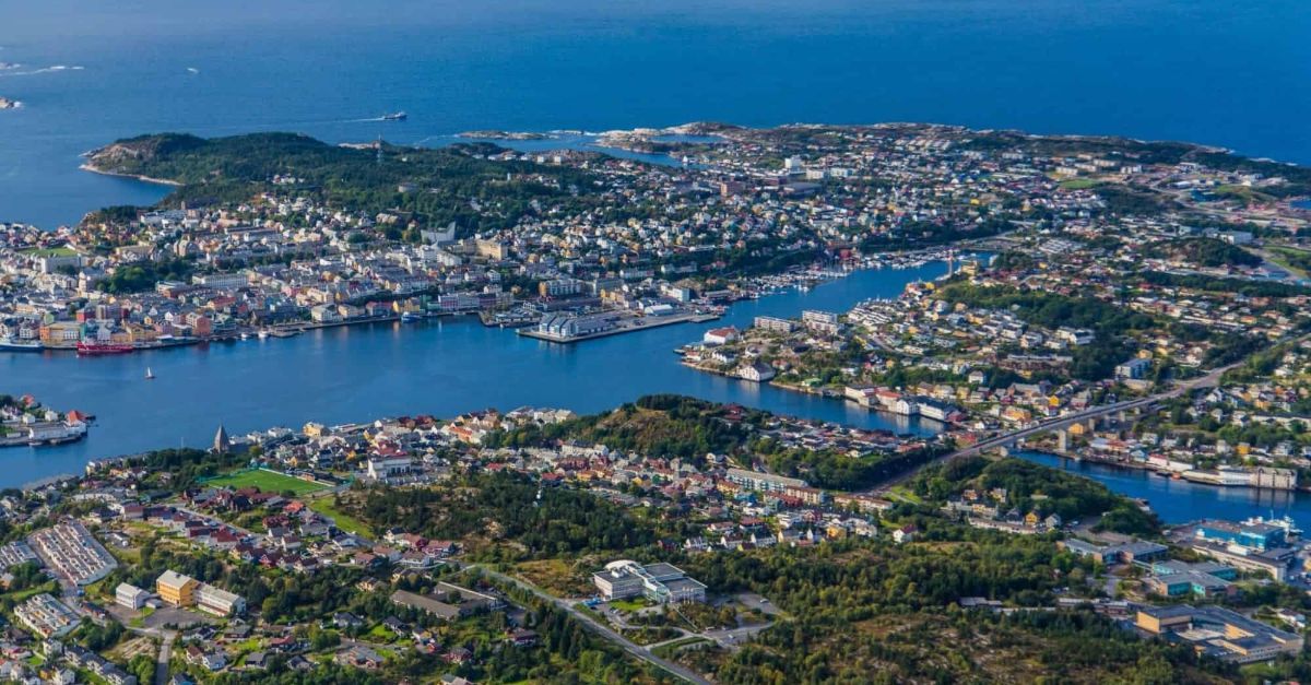 Kristiansund fra himmelen